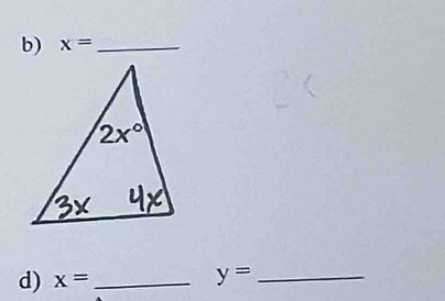 x= _
d) x= _
_ y=