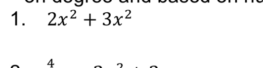 2x^2+3x^2
4