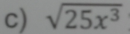 sqrt(25x^3)