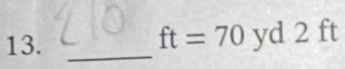 ft=70 yd 2 ft