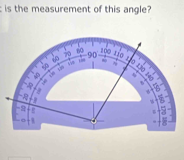 is the measurement of this angle?