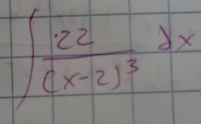 ∈t frac 22(x-2)^3dx