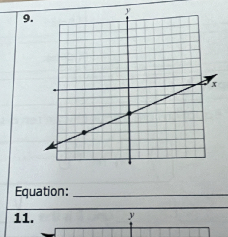 Equation:_ 
_ 
11. y