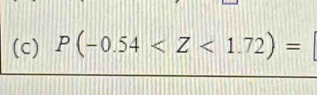 P(-0.54