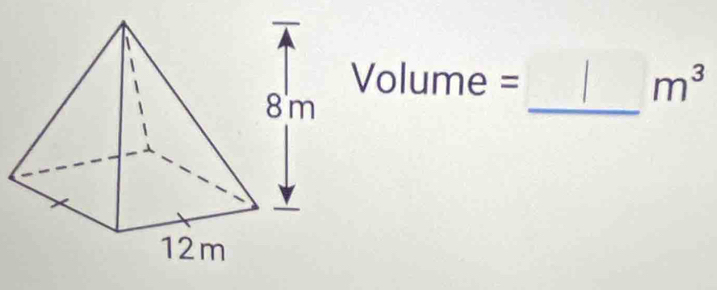 Volume= 1 m^3