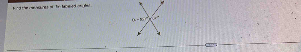 Find the measures of the labeled angles.