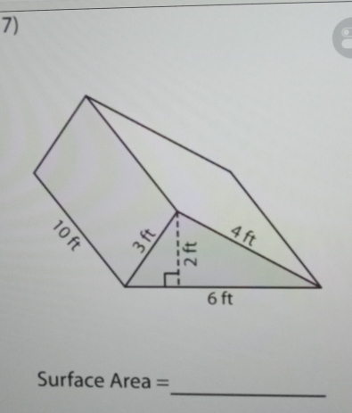 Surface Area =