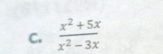  (x^2+5x)/x^2-3x 