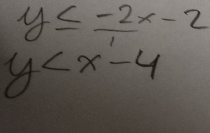 y≤  (-2x)/1 -2
y