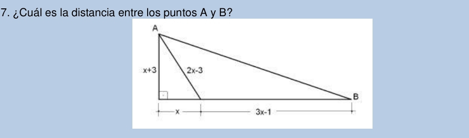 ¿Cuál es la distancia entre los puntos A y B?