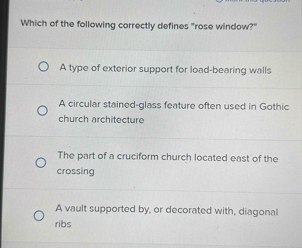 Solved: Which of the following correctly defines 