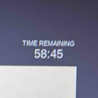 TIME REMAINING
58:45