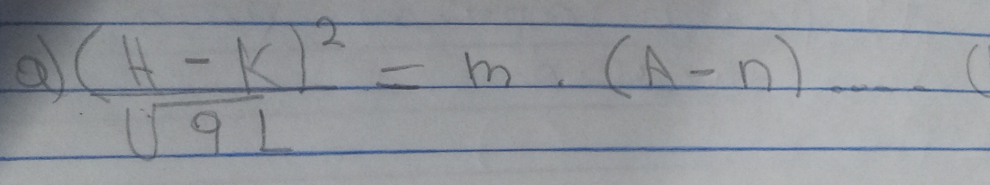 a frac (H-k)^2sqrt(9)L=m· (A-n)_ (A