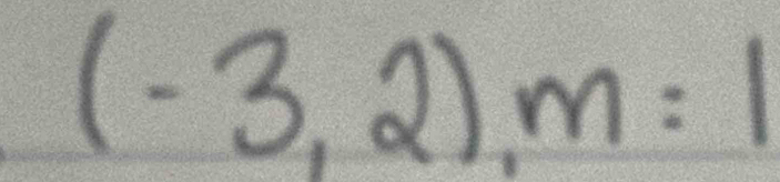 (-3,2)m=1