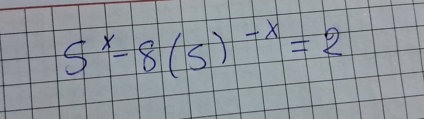 5^x-8(5)^-x=2