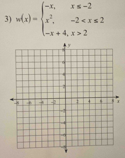 n(x)=beginarrayl -x,x≤ -2 x^2,-2 2endarray.