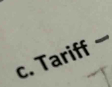 Tariff