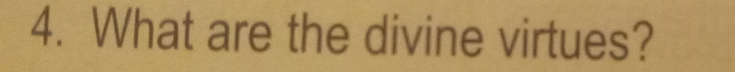 What are the divine virtues?