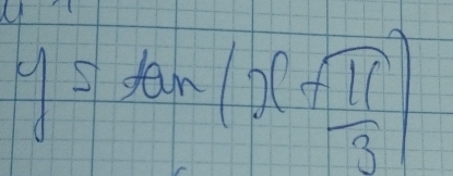 y=tan (x+ π /3 )