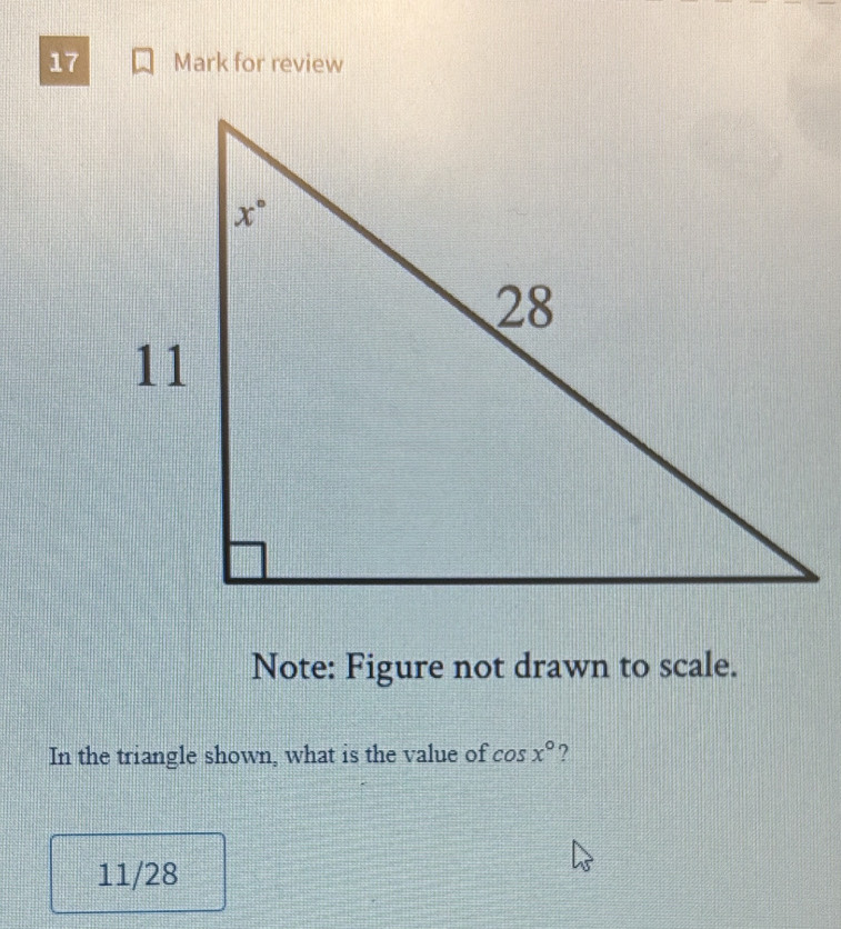 Solved: for review Note: Figure not drawn to scale. In the triangle ...
