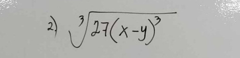 sqrt[3](27(x-y)^3)