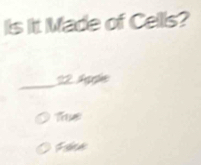 Iis It Made of Cells?
_
22. Apple
Tể
Fle