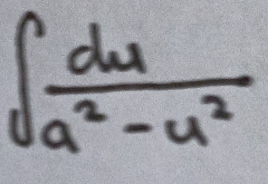 ∈t  du/a^2-u^2 