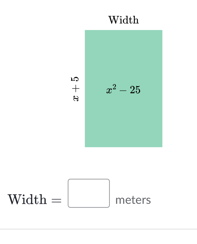 Width=□ meters