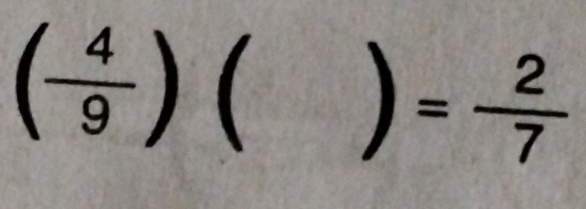 □ 
( 4/9 ) sqrt() 
(□)^
)= 2/7 