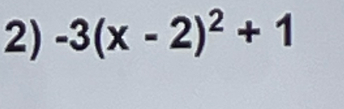 -3(x-2)^2+1