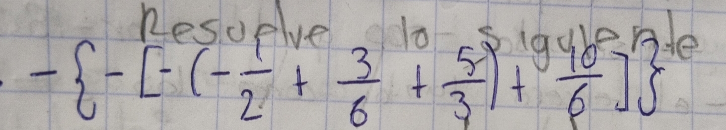 - -[-(- 1/2 + 3/6 + 5/3 )^0+frac 9 + 4/6 ] +2