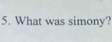 What was simony?