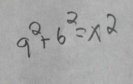 9^2+6^2=x^2