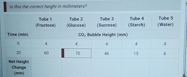 Is this the correct height in millimeters?
mm