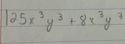 125x^3y^3+8x^3y^3