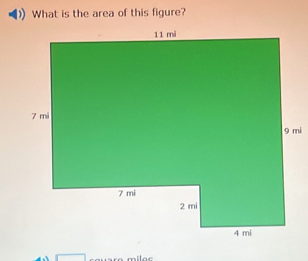 What is the area of this figure? 
re m i e s