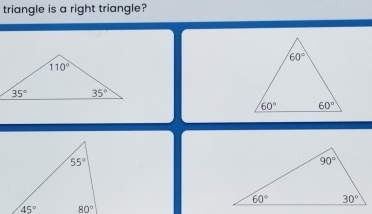 triangle is a right triangle?