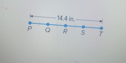 14.4 in.
P Q R S T