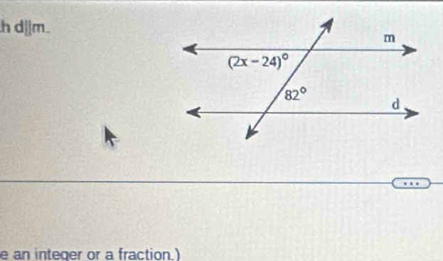 d||r n.
e an integer or a fraction.)