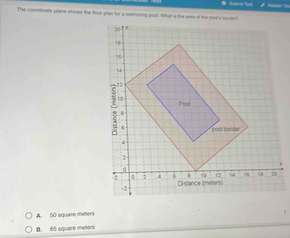 Solved: Subere Tes The coordinate plane shows the floor plan for a ...