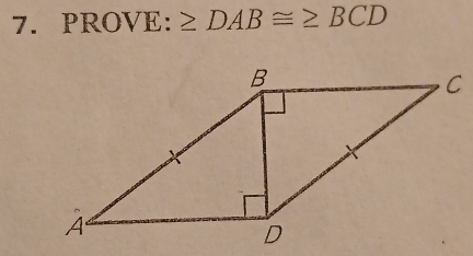 PROVE: ≥ DAB≌ ≥ BCD