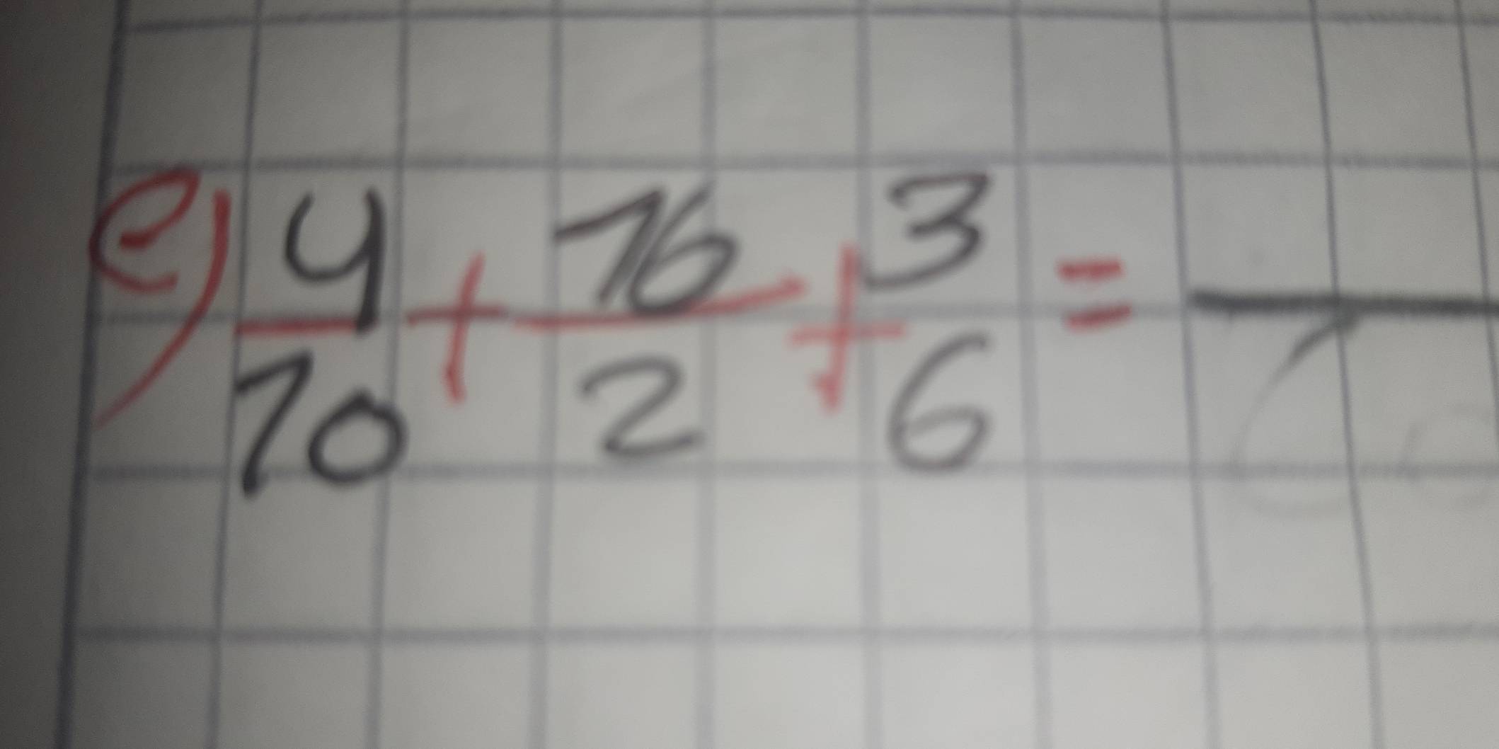  4/10 + 16/2 + 3/6 =frac 