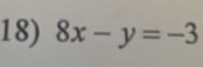 8x-y=-3