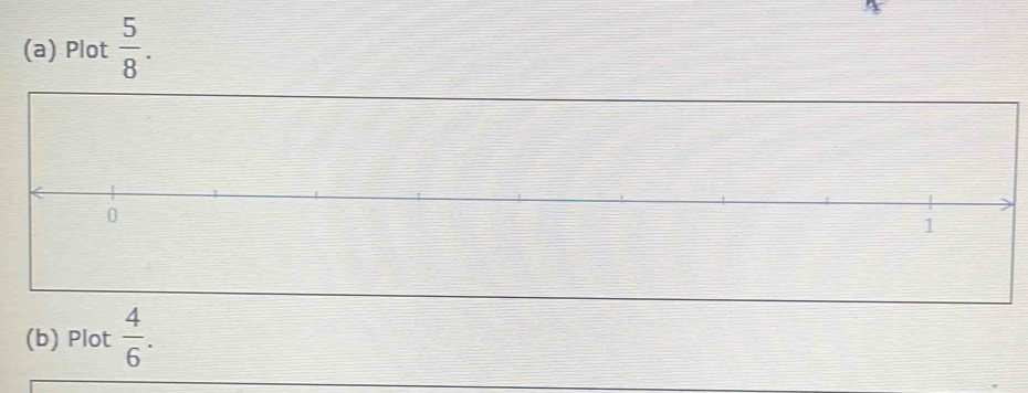 Plot  5/8 . 
(b) Plot  4/6 .