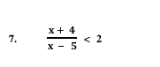  (x+4)/x-5 <2</tex>