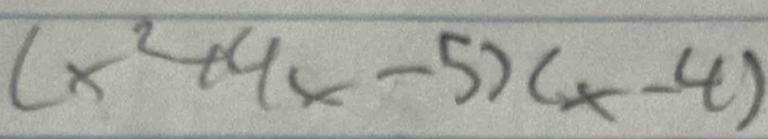 (x^2+4x-5)(x-4)