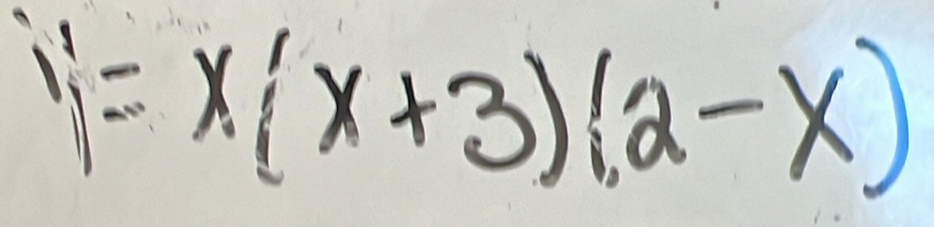 y'=x(x+3)(2-x)