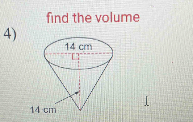 find the volume 
4)