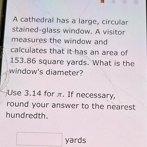 Solved: A cathedral has a large, circular stained-glass window. A ...