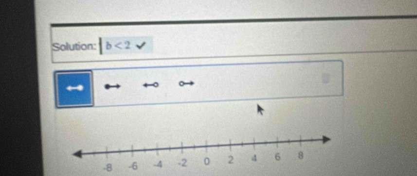 Solution: |b<2</tex> 
←